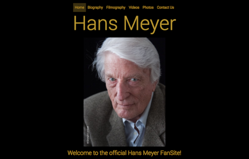 Hans Meyer - Actor